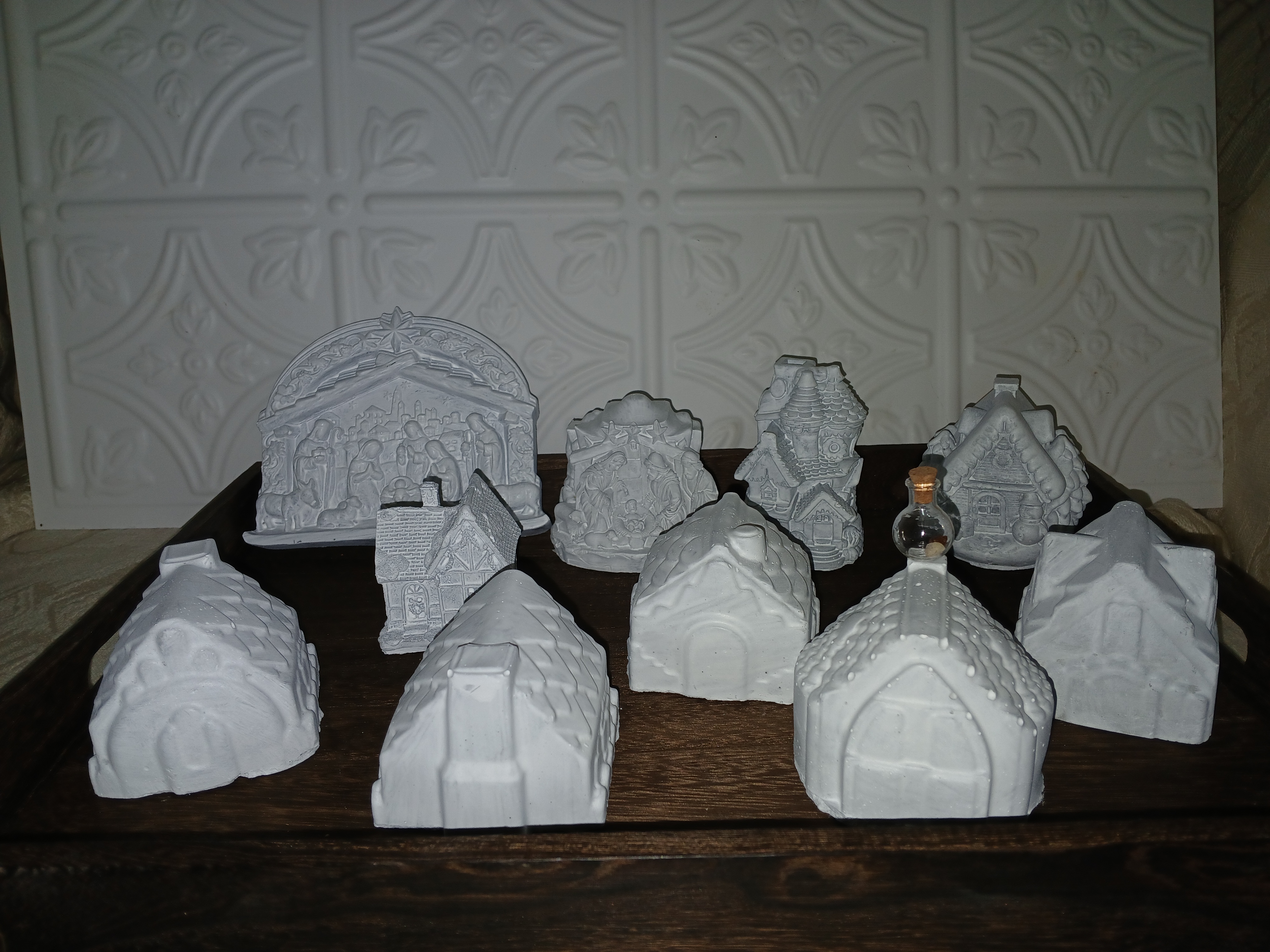 Concrete figurine collection